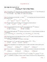ÔN THI TN VẬT LÝ 12 - Vật Lí Hạt Nhân docx