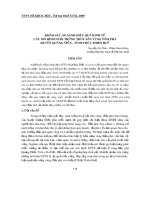 Báo cáo nghiên cứu khoa học: 