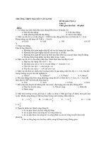 Đề Thi Môn Vật Lý Lớp 12 - Đề 2 pps