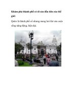 Khám phá thành phố có di sản đầu tiên của thế giới pdf