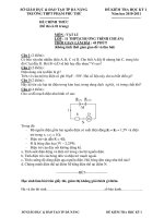ĐỀ KIỂM TRA HỌC KỲ I Năm học 2010-2011 MÔN : VẬT LÍ (CHƯƠNG TRÌNH CHUẨN) ppsx