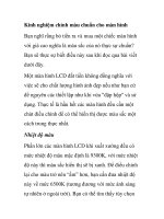 Kinh nghiệm chỉnh màu chuẩn cho màn hình pdf