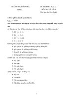 ĐỀ KIỂM TRA MÔN ĐỊA LÍ, HỌC KÌ II, LỚP 6 (SƠN LA)Đề số 1 docx