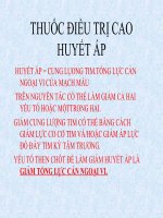 THUỐC ĐIỀU TRỊ CAO HUYẾT ÁP ppsx