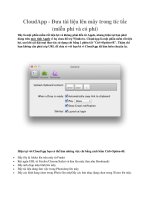 CloudApp - Đưa tài liệu lên mây trong tíc tắc (miễn phí và có phí) ppt