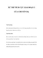 XỬ TRÍ TÍCH CỰC GIAI ĐOẠN 3 CỦA CHUYỂN DẠ pot