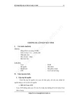 Kỹ thuật lắp ráp và bảo trì máy vi tính - Chương 3 ppsx