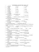 Kỳ thi thử ĐH – CĐ năm 2011 Môn: Anh Văn – T4 pptx