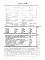 English Test 14 pot