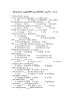 Đề thi thử tốt nghiệp THPT năm 2011 Môn: Anh Văn - Test 4 ppsx