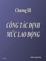 Chương 3: Công tác định mức lao động doc