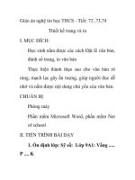 Giáo án nghệ tin học THCS - Tiết: 72 ,73,74 Thiết kế trang và in pdf