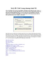 Xử lý lỗi „3146‟ trong chương trình VB pps