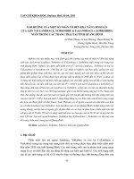 Báo cáo nghiên cứu khoa học: 