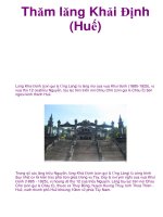 Thăm lăng Khải Định (Huế) docx