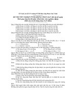 ĐỀ THI TỐT NGHIỆP PTTH KHÔNG PHÂN BAN - Đề lẻ pdf