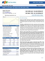 BÁO cáo lần đâu ngành vật liệu xây dựng ngày 07 tháng 8 năm 2013 CÔNG TY cổ PHẦN tập đoàn HOA SEN