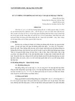 Báo cáo nghiên cứu khoa học: 