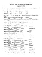 ĐỀ THI TỐT NGHIỆP THPT MINH HỌA CỦA CỤC KHẢO THÍ NĂM HỌC 2009-2010 - ĐỀ 3 ppt