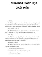 CHƯƠNG I: ĐỘNG HỌC CHẤT ĐIỂM docx