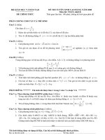 ĐỀ THI TUYỂN SINH CAO ĐẲNG MÔN TOÁN potx