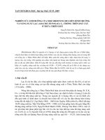 Báo cáo nghiên cứu khoa học: 