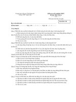 iểm tra trắc nghiệm THPT Đề thi: Môn Vật Lý - Trường THPT Nghĩa Dân potx