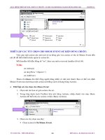 Giáo trình hướng dẫn cách tạo ra các action riêng biệt để làm flash trong Macromedia Flash phần 3 doc
