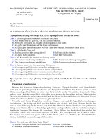 ĐỀ THI TUYỂN SINH CAO ĐẲNG NĂM 2008 Môn thi: TIẾNG ĐỨC, Mã đề thi:312 docx