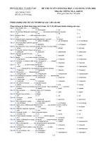 Đề thi tuyển sinh Đại học tiếng Nga năm 2006 potx