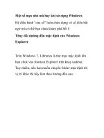 Một số mẹo nhỏ mà hay khi sử dụng Windows docx