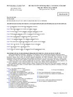 Đề thi tuyển sinh Đại học tiếng Nga năm 2007 - mã đề 549 pps