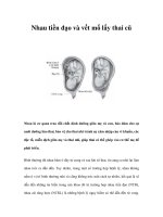 Nhau tiền đạo và vết mổ lấy thai cũ potx