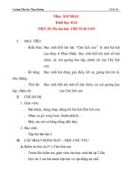 Giáo án âm nhạc lớp 2: Ôn hát bài: CHÚ ẾCH CON docx