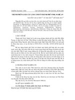 Báo cáo nghiên cứu khoa học: 