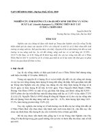 Báo cáo nghiên cứu khoa học: 