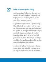 Feeling good 100 ways to feel better every day phần 3 pptx