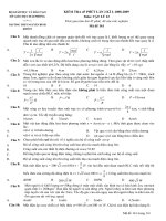KIỂM TRA 45 PHÚT LẦN 2 KÌ I - Mã đề 161 doc