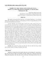 Báo cáo nghiên cứu khoa học: 