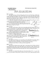 Kì thi chọn học sinh giỏi tỉnh Môn thi: VậT Lý lớp 12 THPT- Bảng B ppt