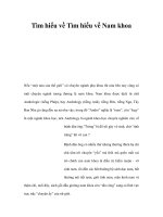 Tìm hiểu về Tìm hiểu về Nam khoa pptx