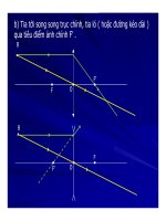 Bài giảng vật lý : Ảnh của một vật qua thấu kính - Công thức thấu kính part 2 pot
