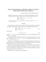 Báo cáo nghiên cứu khoa học: 