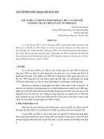 Báo cáo nghiên cứu khoa học: 