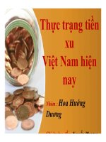 Thực trạng tiền xu Việt Nam hiện nay