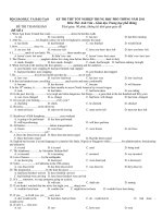 KỲ THI THỬ TỐT NGHIỆP TRUNG HỌC PHỔ THÔNG NĂM 2011 - ĐỀ SỐ 4 potx
