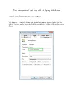 Một số mẹo nhỏ mà hay khi sử dụng Windows pdf
