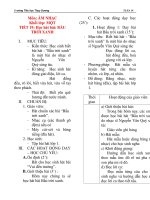 Giáo án âm nhạc lớp 1: Học hát bài: BẦU TRỜI XANH pptx