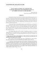 Báo cáo nghiên cứu khoa học: 