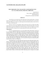 Báo cáo nghiên cứu khoa học: 